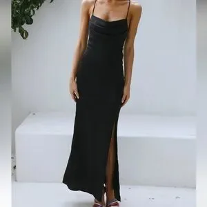 Hello Molly | Dresses | Hello Molly Golden Thoughts Maxi Dress In Black |  Poshmark